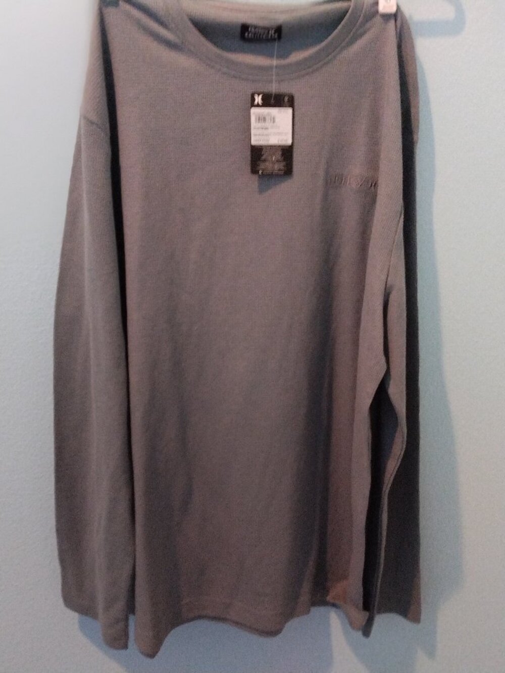NWT HURLEY Men's Thermal Pull Over Long Sleeve Shirt XXL-TTG